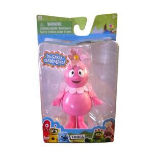 Yo Gabba Gabba Foofa 3" Vinyl Mini Figure Gabbaland Jazwares Posable Toy NIB